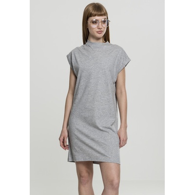 Urban classics Ladies Turtle Extended Shoulder Dress grey