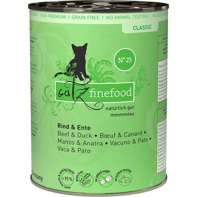 Catz Finefood Hovězí & kachna 24 x 400 g