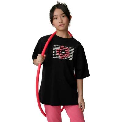 4F Junior-tshirt F3302-20S Černá