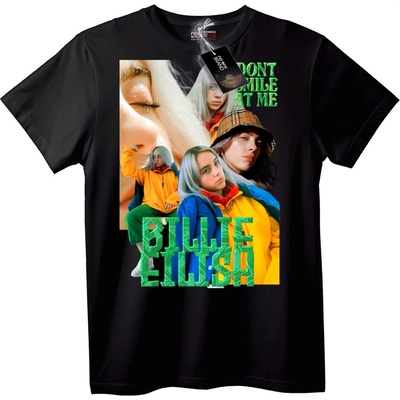 NOONEBRAND Тениска Billie Eilish Don't Smile at Me - 2XL, Black