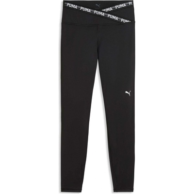 Dámske legíny Puma W STRONG CROSS FRONT TIGHT 7/8 ČiernaBiela
