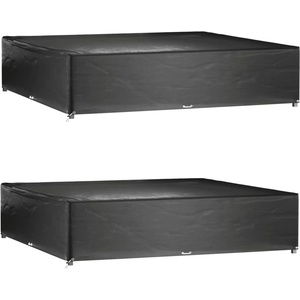 vidaXL Покривала за мебели 2 бр 16 капси 240x240x55 см квадратни (3155355)