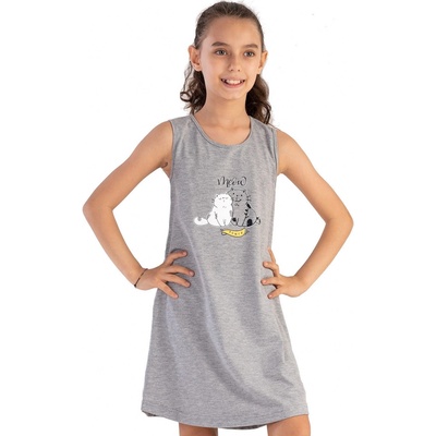 Noční košilka a zamilované kočičky 1F0979 šedá – Zboží Mobilmania