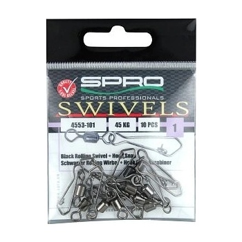 Spro obratlík s Karabínkou Rolling swivel + Hook Snap veľ.6