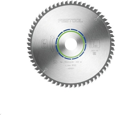 Festool pilový kotouč SYMMETRIC, ALU, 216x2,3x30, W60