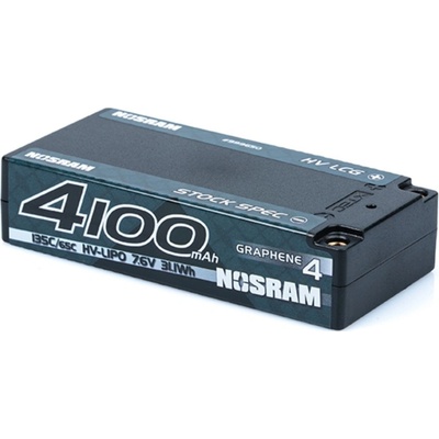 NOSRAM HV LCG Stock Spec Shorty GRAPHENE-4 4100mAh Hardcase Akku 7.6V LiPo 135C/65C N999650