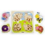 Vigan VIGA Wooden Puzzle with Pins Insects