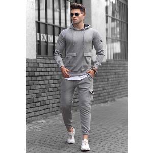 Madmext Мъжки спортен екип 4726 - Сив 289477 (289477_Сив)