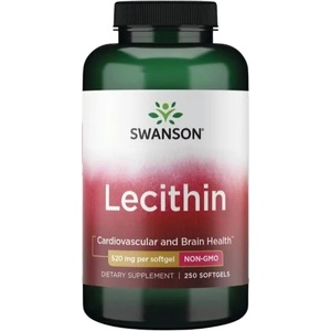 Swanson Soy Lecithin Non-GMO 520 mg [250 Гел капсули]