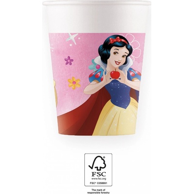 Procos Papierové poháre Disney Princezné 200ml