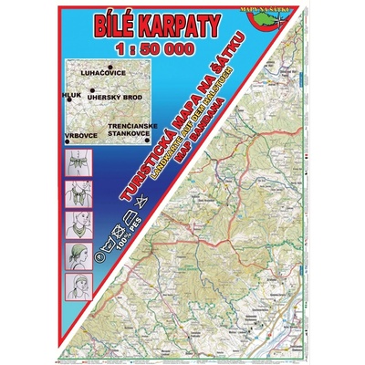 Bílé Karpaty Šátek s mapou