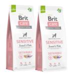 Brit CARE Устойчива храна за чувствителни котки с насекоми и риба 2x12кг