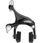 SHIMANO , caliper brake, br-r561-l, front, cs49, 27.5mm pivot bolt 27mm sunken nut, w/r55c3 shoe, black, bulk (br0433)