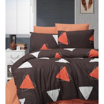 GoHome СЪМЪР ОРАНЖ - Спален комплект с чаршаф с ластик