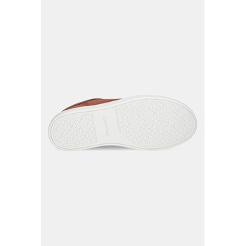 Calvin Klein Велурени маратонки Calvin Klein CLEAN CUP LOW LACEUP OXF SU мъжки в кафяво HM0HM01880 (HM0HM01880)