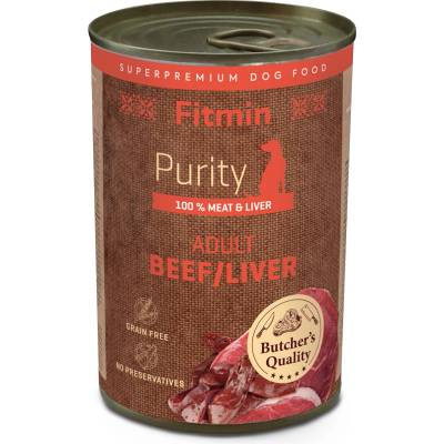 Dibaq Fitmin Purity Консерви с говеждо месо и черен дроб за кучета 400 g