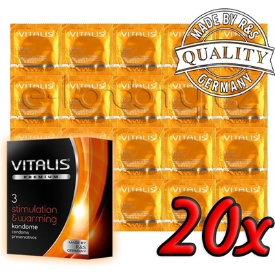 Vitalis Premium Stimulation & Warming 20 ks