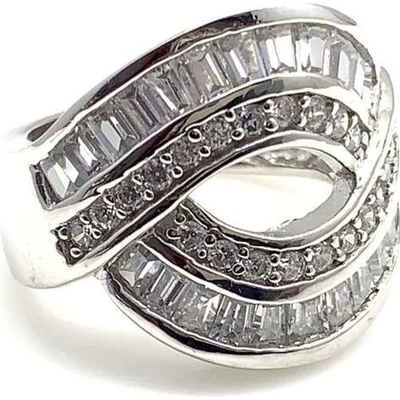 Šperky Jan Kos jewellery Stříbrný prsten s bílým kamenem 12103712