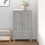 vidaXL Висок шкаф, сив сонома, 70x31x115 см, инженерно дърво (817484)