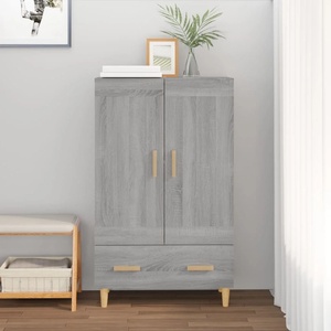 vidaXL Висок шкаф, сив сонома, 70x31x115 см, инженерно дърво (817484)
