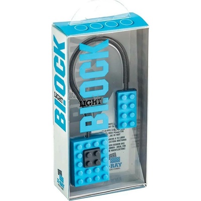 If Block Light Lego Lampička na knihu šedivá