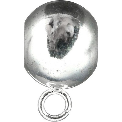 Šperky4U Navlékací ocelový přívěšek korálek s očkem K0086