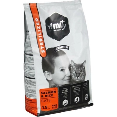 Amity Premium Cat Sterilised salmon rice 1,5 kg