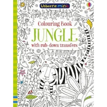 Colouring Book Jungle with Rub Downs