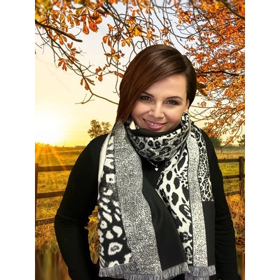 LivCo Corsetti Fashion dámská šála černá bílá – Zbozi.Blesk.cz