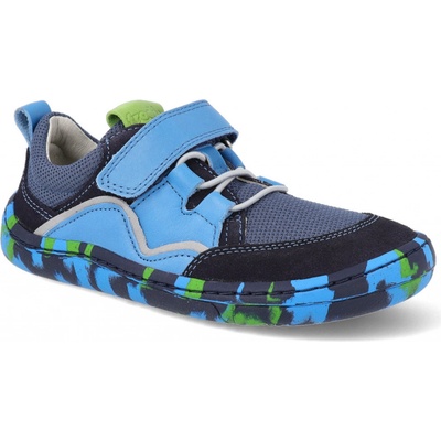 Froddo Barefoot textilní tenisky BF Elastic Dark blue modré