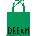 Design Letters Чанта за пазаруване Favourite Dream (10502001GREENDREAM)