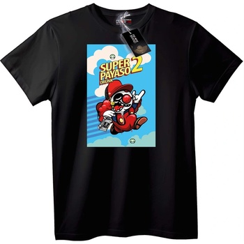 NOONEBRAND Тениска Super Payaso 2 пиян - 4XL, White