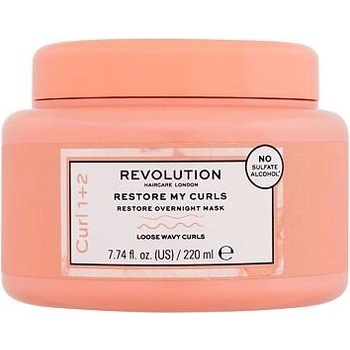 Revolution Haircare My Curls 1+2 Restore My Curls nočná maska pre vlnité vlasy 220 ml