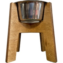 Wook Dřevěný stojan s miskou pro psy 1800 ml 25 cm