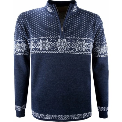 Kama 4053 merino sveter unisex modrý