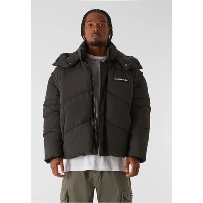 Urban Classics Мъжко Пухено Яке MJG ZIP-OFF PUFFER JACKET black XXLUB-MJG11832-00007 - Тъмносив, размер XXL