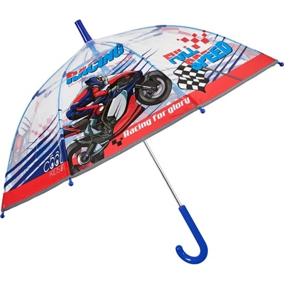 Perletti Kids "Racing" 15671 detský reflexný transparentný dáždnik