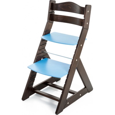 Hajdalánek Rostoucí židle Maja opěrka do kulata wenge / modrá