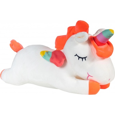 Aga4Kids Plyšový vankúš Jednorožec Biely 50 cm
