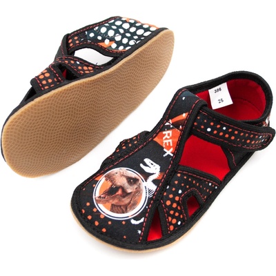 EF Barefoot papuče 386 T-Rex Black