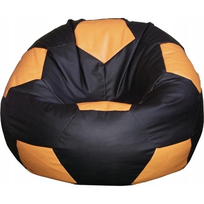Jaks sedací vak futbalová lopta čierno oranžová