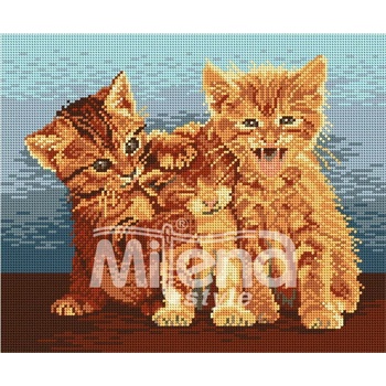 Milena Style Трите котета - гоблен със схема конци Ariadna 1: 4