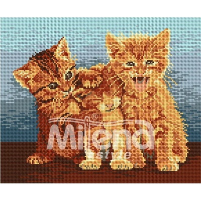 Milena Style Трите котета - гоблен със схема конци Ariadna 1: 4