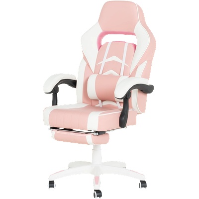 Carmen Геймърски стол Carmen 6314 - бял-розов (B3520144)