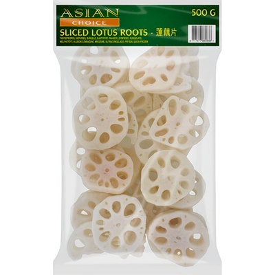 Asian Choice Mraženy lotosový kořen plátky 4-7cm 500 g – Zboží Mobilmania
