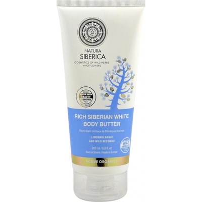 Natura Siberica husté sibírskej biele telové maslo 200 ml