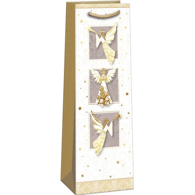 ARGUS Darčeková taška na víno (13 x 37.5 cm) - Zlatí anjeli 08390135