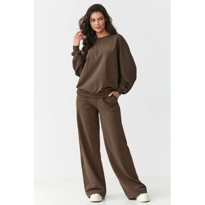 Makadamia tepláková souprava M890 tmavě hnědá