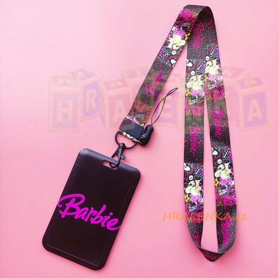 Šňůrka na krk 23421 s cedulkou Barbie