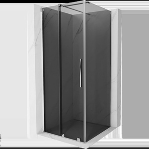 Mexen Velar плъзгаща се душ кабина 120 x 120 см, графит, хром - 871-120-120-41-01 (871-120-120-41-01)